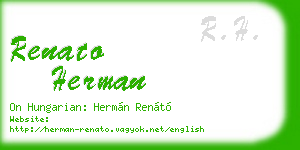 renato herman business card